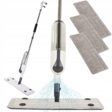 Плоская швабра с распылителем вращающимся + 3 картриджа из микрофибры